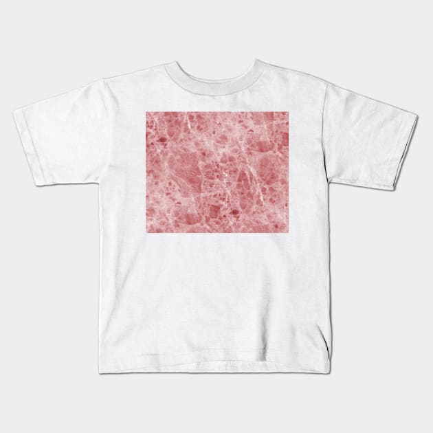 Juliette rosa deep pink marble Kids T-Shirt by marbleco